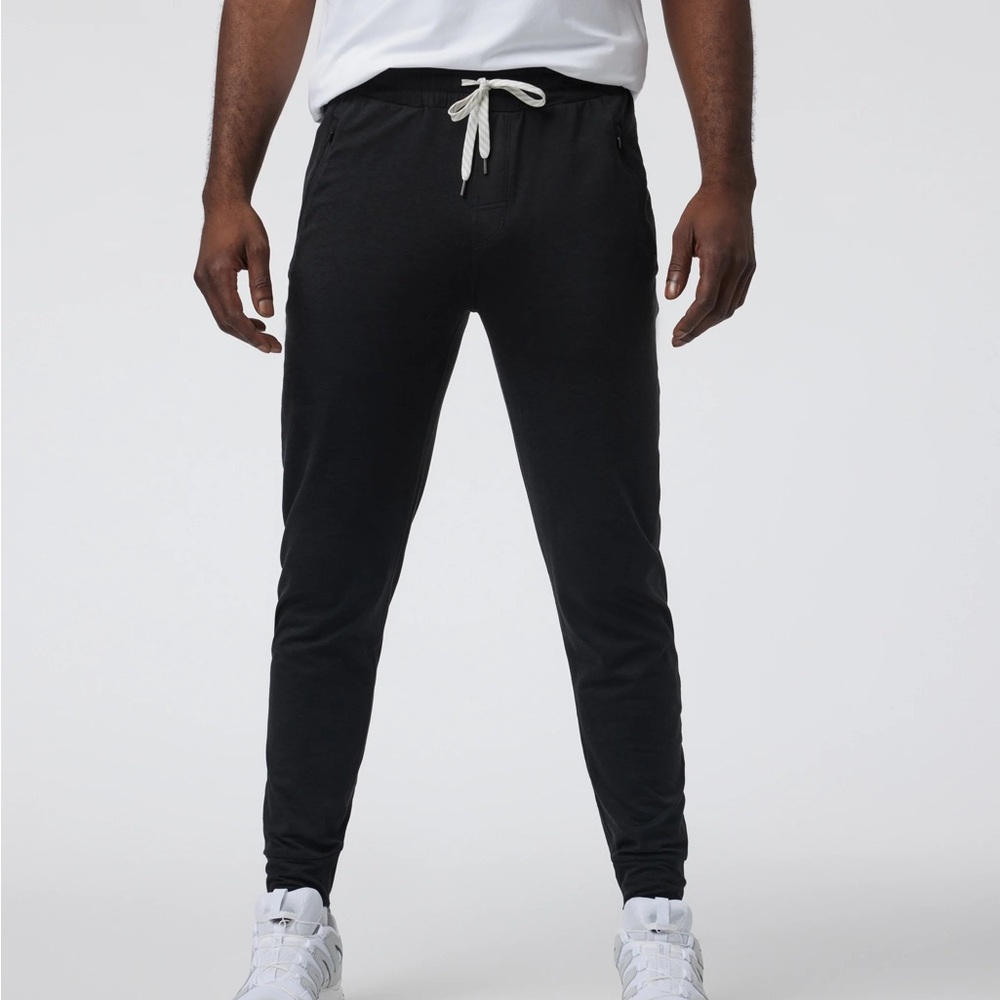 Vuori Mens Sunday Performance Joggers Charcoal Gray Sz Medium Athleisure
